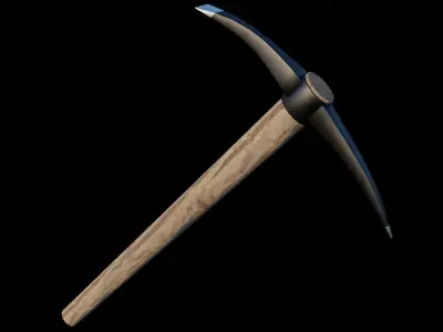 Pickaxe model Low-poly 3D model