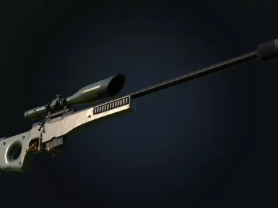 AWM Sniper Rifle  3D model