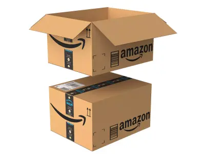 Amazon Box 2C PBR 08 Low-poly 3D model