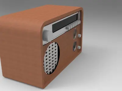 Vintage Radio Free 3D model purchase