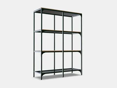 FJALLBO Shelving unit Low-poly 3D model