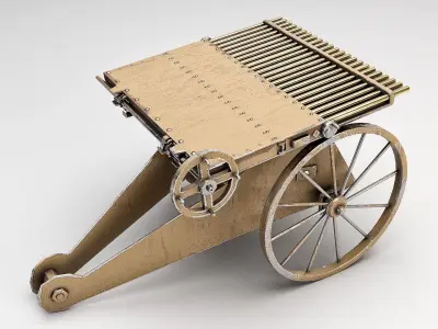 old Gatling  3D model