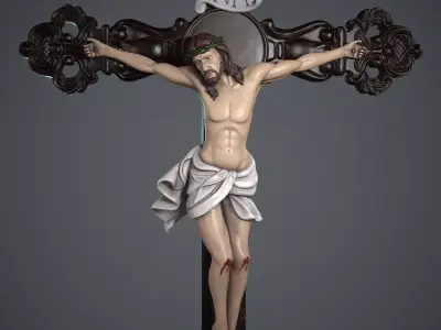 CRUCIFIED CHRIST Statue 3D model