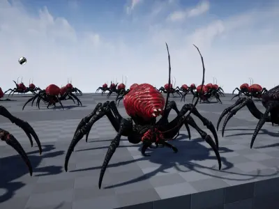 Bug 02 Low-poly 3D model