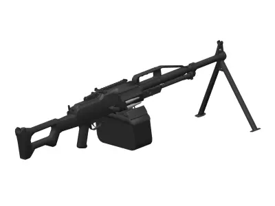 PKP Pecheneg machine gun 3D model