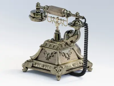 Retro Rotary Phone 3D model