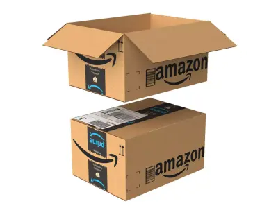 Amazon Box 2A PBR 10 Low-poly 3D model