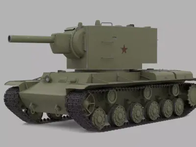 KV-2 Heavy Tank 3D model purchase