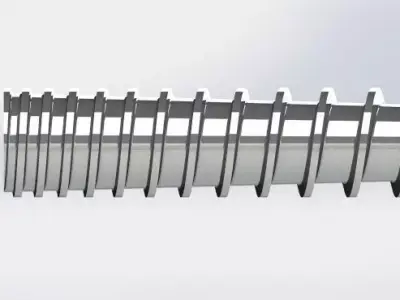 Screw wit changed dimmension Free 3D model