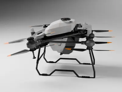 DJI Drone Agras T40 3D model