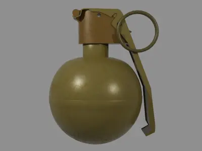Grenade M67 history edition Low-poly 3D model