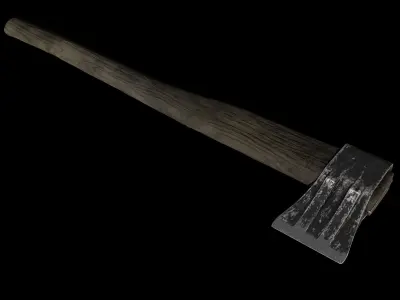 Sledge axe Low-poly 3D model