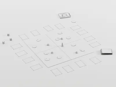 Board Game Outfoxed 3D model
