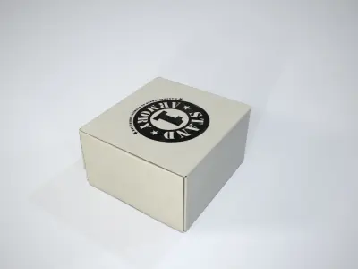 Cardboard Box Low-poly 3D model 4