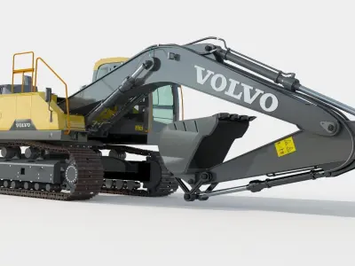 Volvo EC220EL Excavator 3D model