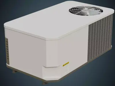 Rooftop AC Unit 3A Low-poly 3D model