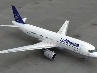 Airbus A320-200 3D model purchase