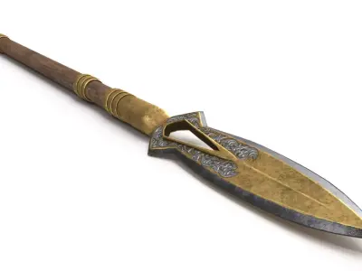 Spear V3 PBR Low-poly 3D model