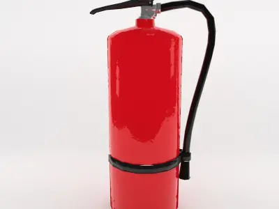fire extinguisher Low-poly 3D model 2
