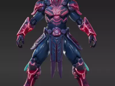 Cyber samurais A 3D model