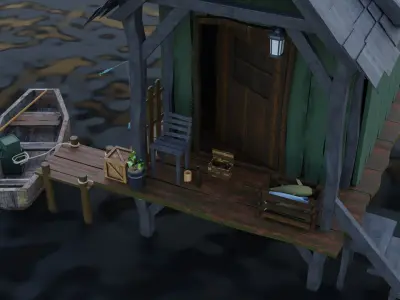 island house 3D model