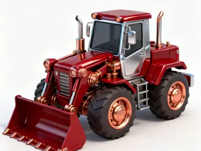 The Crimson Commander Executive Loader 3D Model Low-poly 3D model