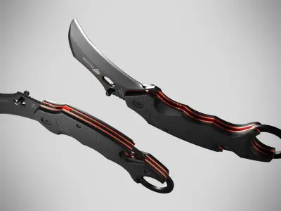 Karambit Low-poly 3D model purchase