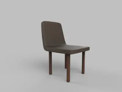 chair leather Low-poly 3D model