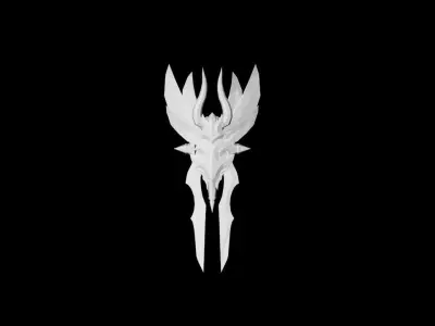 Angel Battle-Gloves Low-poly 3D model