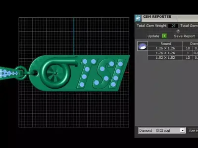 Luxury 14K Gold 3D print model