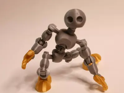 Flexi Articulated Robot FlexiBot Articulated Robot  3D print model
