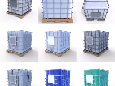 IBC Container Pack 3D model