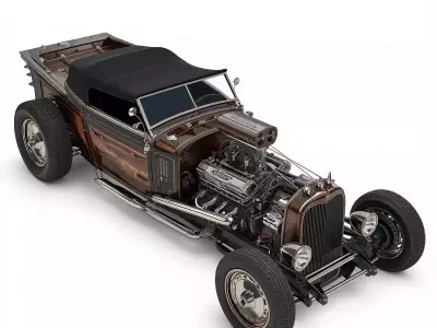 Gothic Coffin Rod Hot Rod Collection 3D Models 3D Model Pack