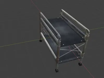 stroller vintage 3D model