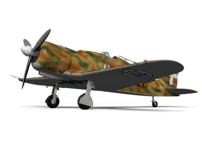 Fiat G50 Freccia 3D model