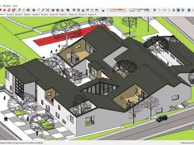 Sketchup Kindergarten 119 3D model