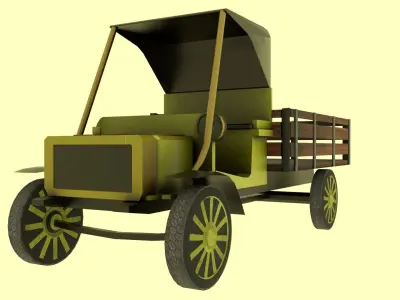 Peugeot Type 64  Low-poly 3D model
