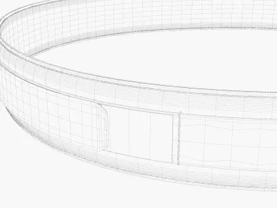 Tactical belt 3D model
