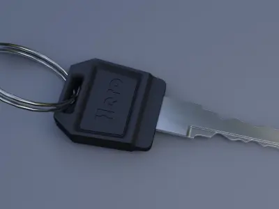 bike keys Low-poly 3D model
