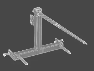 Bale Spear Tractor Implement 3D model