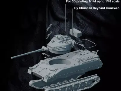 Sweden IKV 91 Infanterikanonvagn 91 3D print model