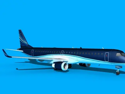 Embraer Emb-190 Charter One 3D model