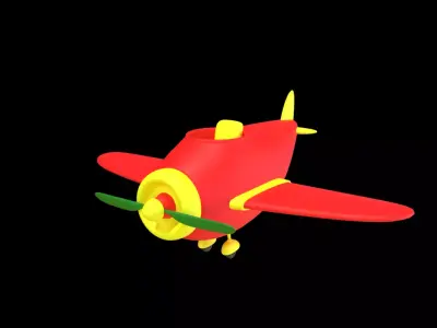 Plane  Low Poly 3D Model 3D model