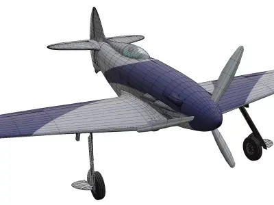 Napier-Heston Type 5 Racer Low-poly 3D model purchase