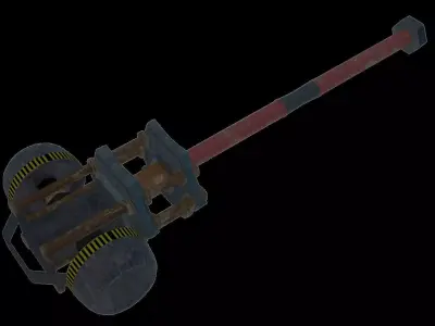 Hammer - Sci - Fi Weapon Free low-poly 3D model