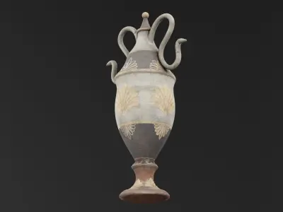 Ancient Golden Urn  3D model