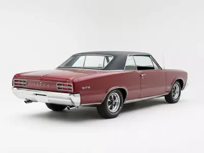 1966 Pontiac GTO Hardtop Low-poly 3D model