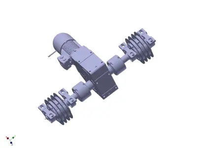 MOTOR HANGER EMS UP-DOWN 3D model