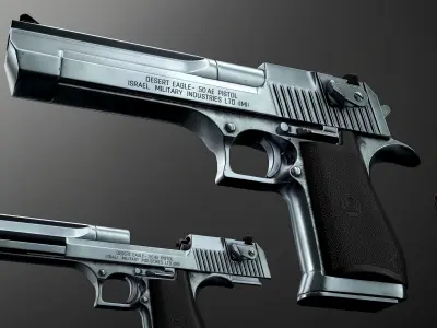 Desert Eagle PBR Low-poly 3D model