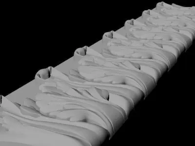 dekor ornate ornament 3D model 16